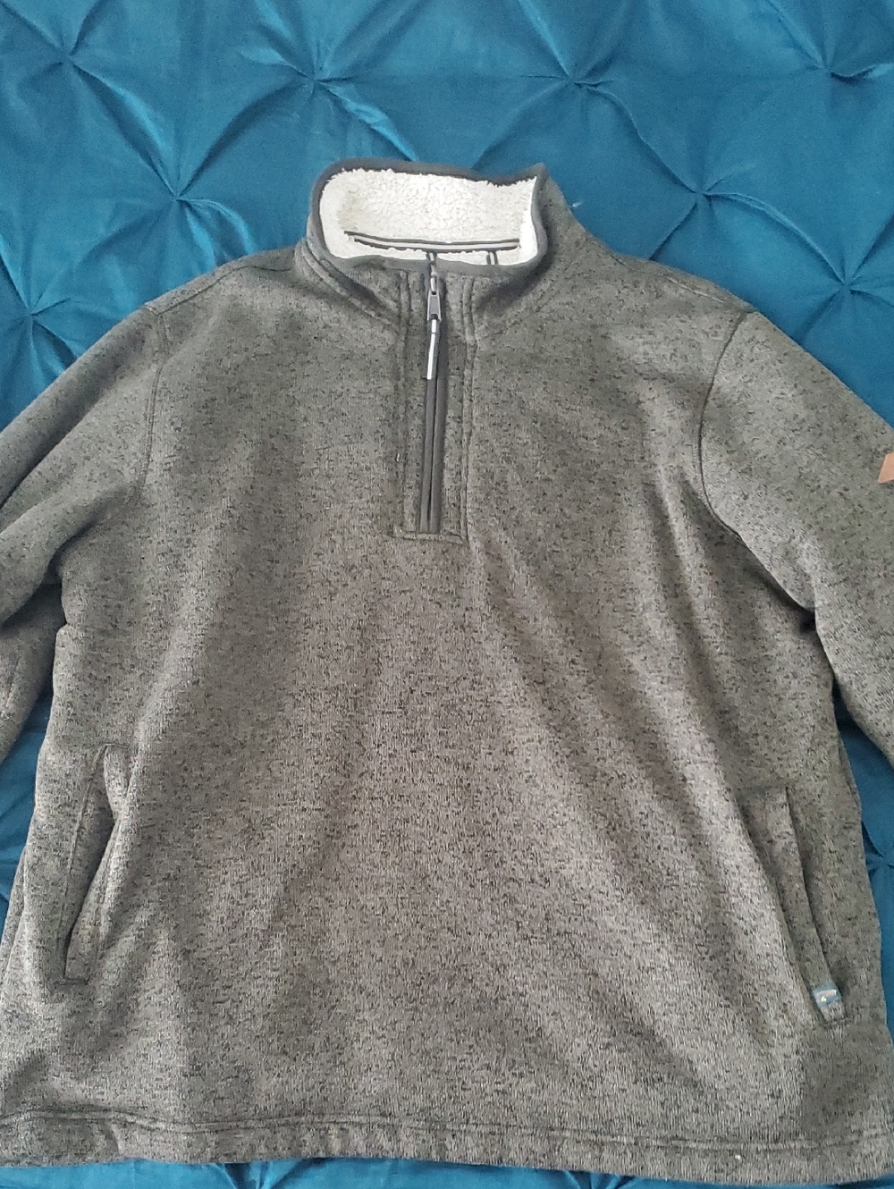 Orvis Cream and Black Sherpa Jacket